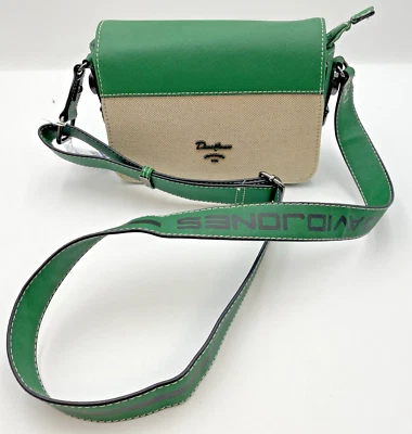 David Jones Paris 100% Vegan Small Cross Body Bag Shoulder Bag Green - VGC   L13 - Image 1 of 4