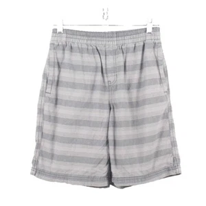 Eddie Bauer Shorts Sz S X 8 Gray Striped 100% Cotton Men's Unlined Shorts - Picture 1 of 6
