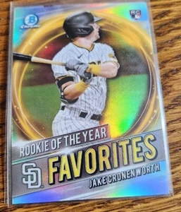 2021 Bowman #RRY-JC Jake Cronenworth Rookie of the Year Favorites Padres - Picture 1 of 1