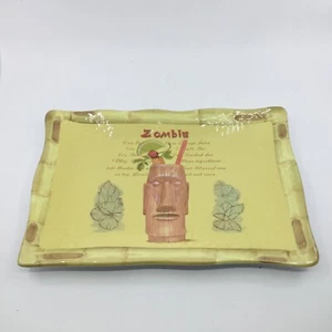 SAKURA EVOLUTION Melamine Serving Tray Zombie Drink Recipe Tiki Mug Surf - Picture 1 of 7