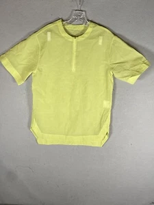 Lululemon Clear Intention Shirt Size 2 Lemon Vibe Mesh Water Repellent Top - Picture 1 of 11