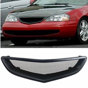 Matte Black Front Bumper Grille Honeycomb For Acura 3.2 CL Coupe 2001 2002-2003