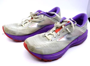 Zapatos Brooks Adrenaline GTS 22 para mujer talla 10 cómodos para correr gris blanco púrpura - Imagen 1 de 6