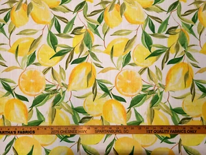 Covington LEMONCELLO YELLOW Lemon Fruit Tree Designer Drapery Uph Fabric - Picture 1 of 4