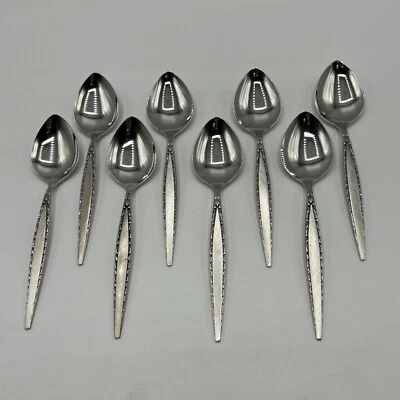 Community Venetia Soup Spoons 8 Pc Stainless Steel Vintage Oneida - Image 1 of 4