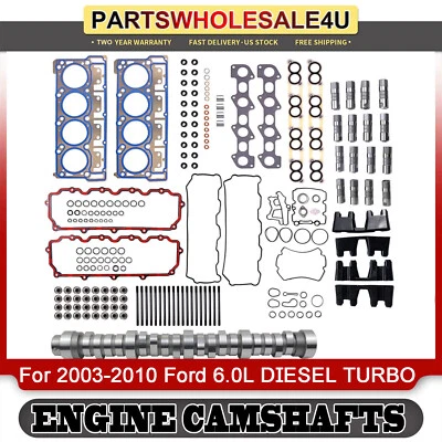 Engine Camshaft Lifters Head Gaskets Set for 2003-2010 Ford 6.0L V8 DIESEL TURBO Foto 1 de 4