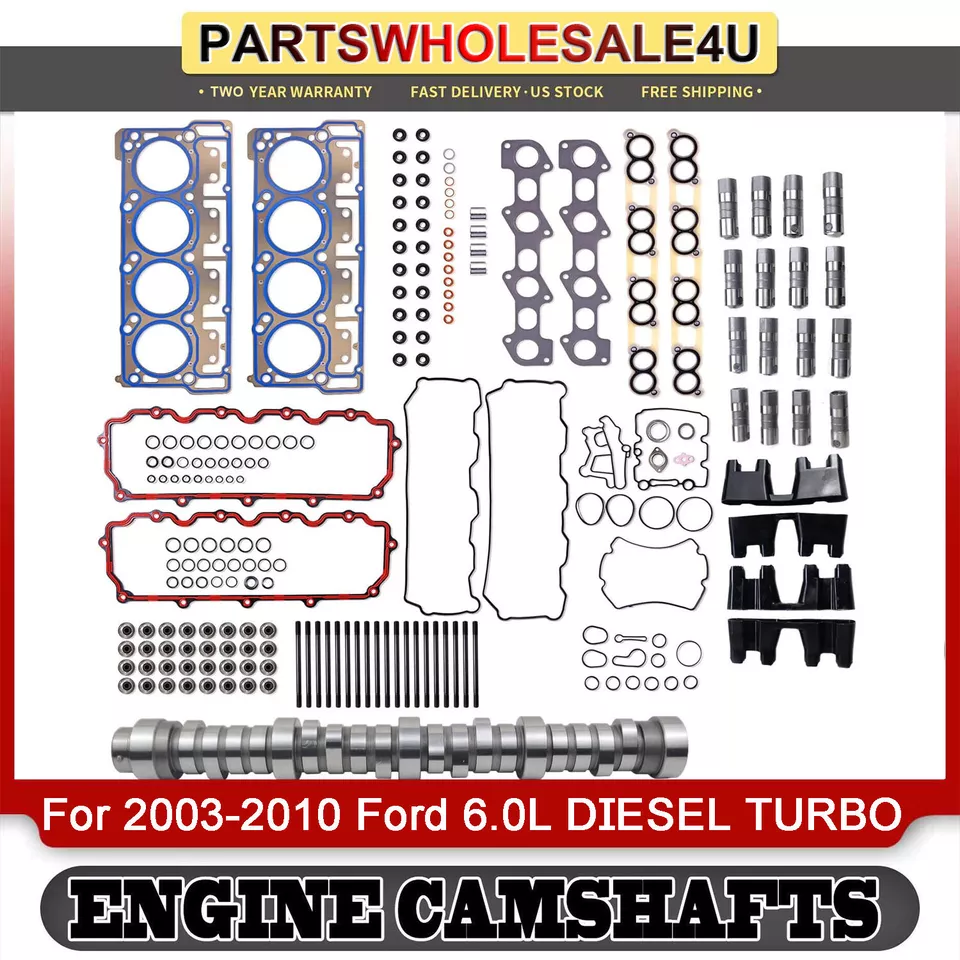 Engine Camshaft Lifters Head Gaskets Set for 2003-2010 Ford 6.0L V8 DIESEL TURBO Foto 1 de 4