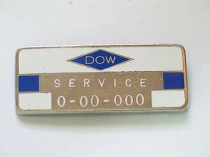 Dow Services Badge Pin Salesman Sample Rare Find (#014) - Picture 1 of 4