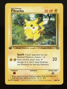Pokemon Jungle PIKACHU 60/64 1st Edition - Picture 1 of 2