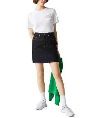 Lacoste Women’s Straight Mid-Length Denim Skirt Blue - Image 1 of 4