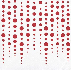 Sparkle & Shine Ruby Red Wedding Anniversary Party Paper Beverage Napkins - Picture 1 of 1
