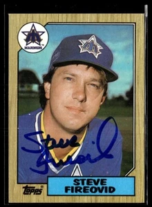 1987 TOPPS IN PERSON AUTO STEVE FREOVID MARINERS - Picture 1 of 1