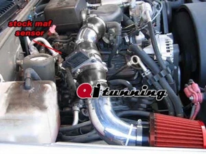 2pc Black Red Air Intake Kit & Filter For 1999-2000 Cadillac Escalade 5.7L V8 - Bild 1 von 1