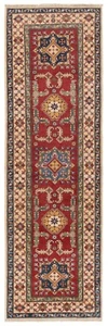 Kazak Handgewebter Orientteppich 113 3/8x33 1/8 Zoll - Fein, Nomaden, Teppich, Rug, Rot - Bild 1 von 9