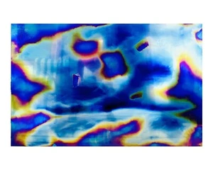 Arte de pared de metal de titanio anodizado abstracto pulido espejo puro KEVIN VALENTINE - Imagen 1 de 3