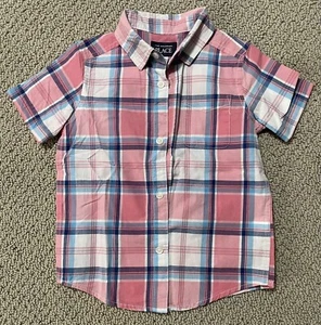 The Children’s Place Boys Short Sleeve Button Down Shirt Youth Boys Size 3T - Picture 1 of 5