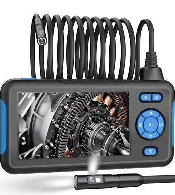 T TAKMLY Dual Lens Industrial Endoscope 1080p Digital Borescope Inspection Camera 8.0mm I