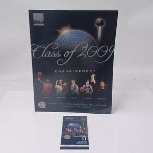 Michael Jordan Class of 2009 Naismith Memorial NBA Hall of Fame Program & Ticket - Imagen 1 de 10