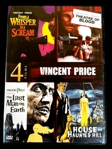 VINCENT PRICE 4 FILM COLLECTION 2-DVD House Haunted Hill, Theatre of Blood More - Picture 1 of 3