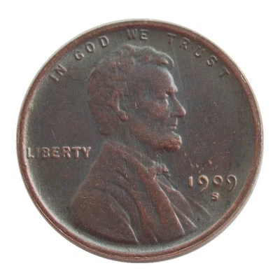 ---1909-S VDB Lincoln Wheat Cent Penny Rare Sought---As shown in the figure - Image 1 of 2
