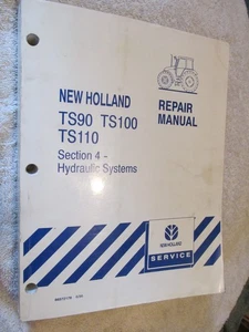 New Holland TS90 TS100 TS110 Tractor Sección 4 Sistemas Hidráulicos Manual de Reparación - Imagen 1 de 5