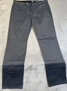 Pantalones de mezclilla Marc Ecko para hombre 33x32 relajados rectos grises corte y costura nuevos sin etiquetas - Imagen 1 de 5