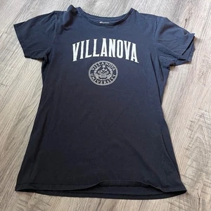 Champion Villanova Tshirt Navy Blau Spellout Junior XL Damen Small - Bild 1 von 6