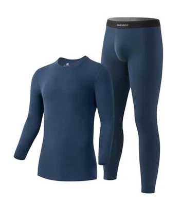  Ropa interior térmica ligera transpirable cómoda para hombre grande B-azul oscuro Foto 1 de 4