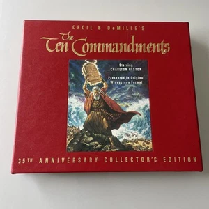 The Ten Commandments VHS Sealed New 40th Anniversary DeMille Heston 10 - Picture 1 of 11