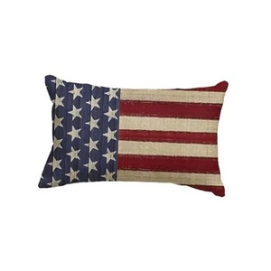 4th of July Patriotic Independence Throw Pillow Cover, 12 x 20 Inch Memorial - Picture 1 of 7