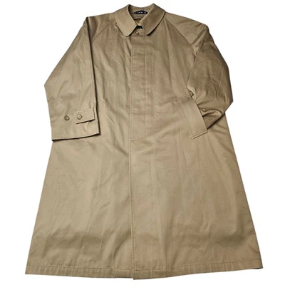 Gabardina de algodón vintage Ralph Lauren para hombre talla 42R tostada con botones Foto 1 de 4