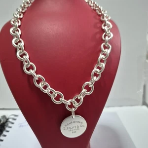 Tiffany & Co Sterlingsilber Halskette Please Return To Tiffany 16" Länge Kette - Bild 1 von 13