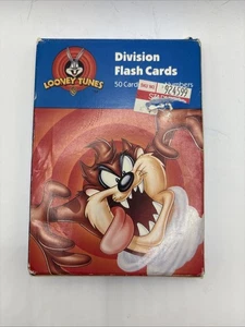 Flash Cards Vintage Taz Devil Division Looney Tunes 50 Large Matematica Completo 1997 - Foto 1 di 3