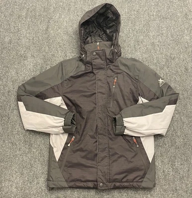 ZeroXposur Jacket Mens SMALL Gray Puffer Hooded Full Zip Insulated Winter Coat - Image 1 of 4