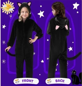Joycover Disfraz de gato para niñas, disfraz negro para niños De 5 A 10 Años - Picture 1 of 1