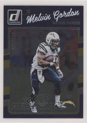 2016 Donruss Press Proof Silver /100 Melvin Gordon #247 - Image 1 of 2