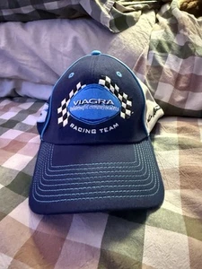 Viagra Mark Martin Hat Blue Roush Racing Team #6 NASCAR Team Caliber RARE S/M - Picture 1 of 6