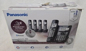 Panasonic KX-TG785 SK Phone Answering Machine Bluetooth 5 Handsets Cordless READ - Photo 1/9