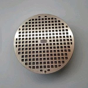 Cubierta de drenaje de piso redonda de latón de 8" 4827-001 - Imagen 1 de 6