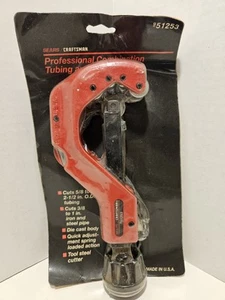 Sears Craftsman USA Nos 51253 Professional Combination Tubing Pipe Cutter Tool - Picture 1 of 9