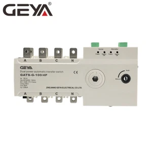 GEYA Industrial Automatic Transfer Switch 4P 100A 110V 220V Grid to AC Generator - Picture 1 of 12