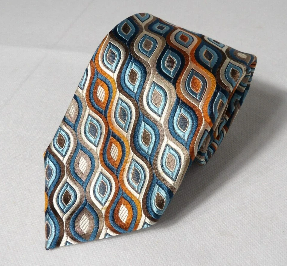 Concepts by Claiborne мужской шелковый галстук с узором Funky Eye художественный абстрактный роскошный - Изображение 1 из 4