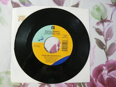Rodney Crowell With Johnny Cash - I Walk The Line Revisited (7" Single) 45rpm - Image 1 of 3