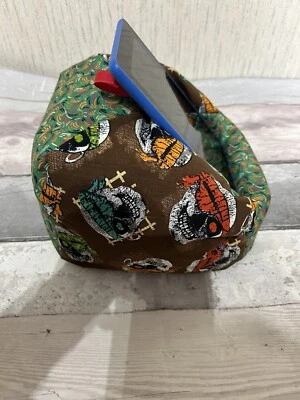 Pirate Skulls iPad tablet cushion Bean bag stand holder fits all tablets kindle - Image 1 of 4