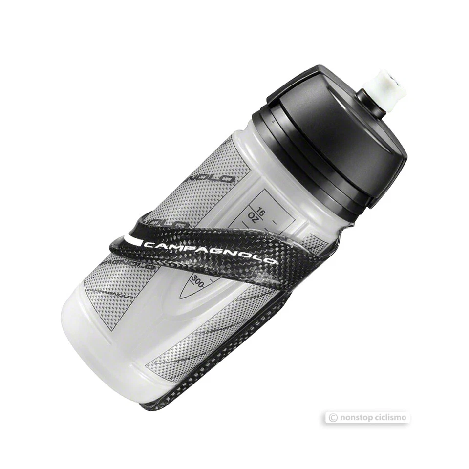 Campagnolo SUPER RECORD Carbon Fiber Water Bottle Cage w/ 550 ML Bottle BC12-SRC - Image 1 of 1