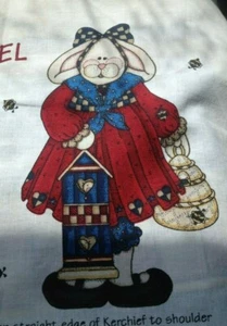 Daisy Kingdom #3538 Bunny Girl Door Panel~NEW~1998~Fabric Cut N Sew~36½" x 22" - Picture 1 of 5