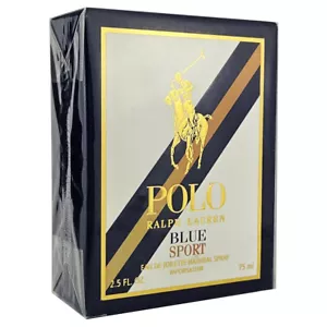 RALPH LAUREN Polo Blue Sport Eau de Toilette 75 ml- Vintage - Bild 1 von 1