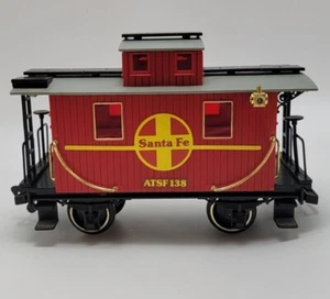 Train Echo Escala G Caboose Rojo Santa Fe Classic Rail Toys Ltd 1990 De colección Funciona - Imagen 1 de 5