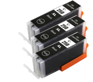 3P BLACK Printer Ink Tank w/ chip for PGI-250B Canon MG6620 MX922 iX6820 iP7220 - Picture 1 of 1