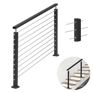 5-10ft 36" Stair Cable Railing Post Kit Set for Stairs with an Angle of 25-35° - Picture 1 of 7